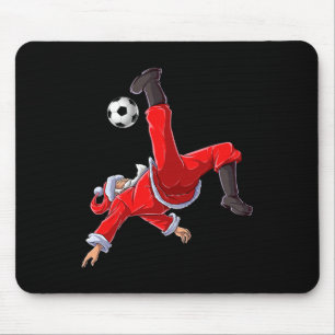 Fußball Weihnachten Santa Fahrrad Kick Xmas Jungen Mousepad