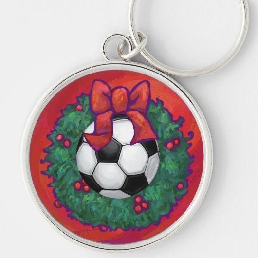 Fußball Weihnachten Schlüsselanhänger (Vorne)