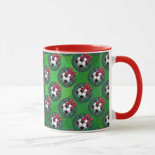 Fußball Weihnachten Tasse (Rechts)