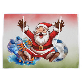 Fußball Weihnachten Thema Große Geschenktasche Große Geschenktüte