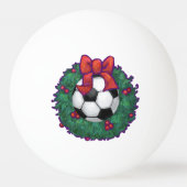 Fußball-Weihnachten Tischtennisball (Vorderseite)