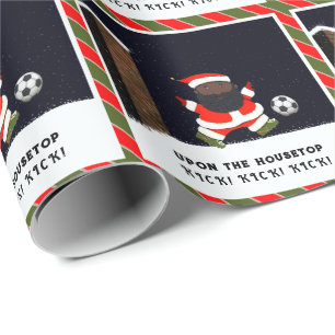 Fußball Weihnachts-Geschenkverpackungspapier Geschenkpapier