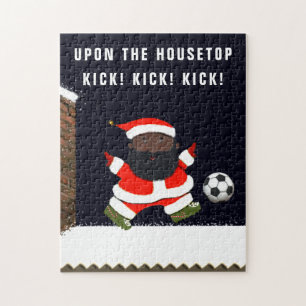 Fußball-Weihnachts-Puzzle Puzzle