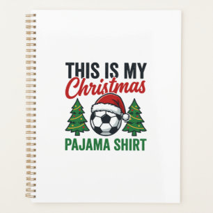 Fußball-Weihnachts-Pyjama-Shirt Planer