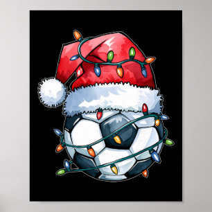 Fußball Weihnachts-Shirt Lustiges Weihnachten Fußb Poster