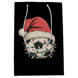 Fußball Weihnachts-Weihnachtsmannmütze Weihnachten Mittlere Geschenktüte
