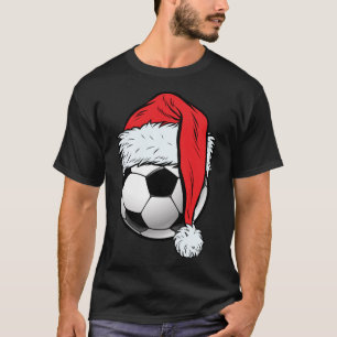 Fußball Weihnachtsball Weihnachtsmannmütze Funny S T-Shirt