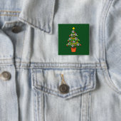 Fußball Weihnachtsbaum Button (Beispiel)