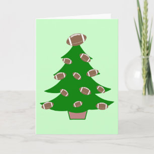 Fußball-Weihnachtsbaum Feiertagskarte