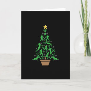 Fußball-Weihnachtsbaum für Männer Karte