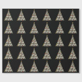 Fußball-Weihnachtsbaum Geschenkpapier (Flach)