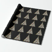 Fußball-Weihnachtsbaum Geschenkpapier (Ungerollt)