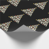 Fußball-Weihnachtsbaum Geschenkpapier (Ecke)
