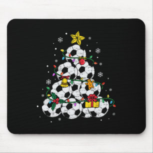 Fußball-Weihnachtsbaum-Hut Weihnachtsmann Xmas Spo Mousepad