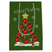 Fußball-Weihnachtsbaum Mittlere Geschenktüte (Rückseite)
