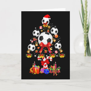 Fußball Weihnachtsbaum Noel Kostüm Karte
