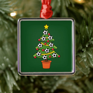 Fußball Weihnachtsbaum Ornament Aus Metall