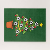 Fußball Weihnachtsbaum Puzzle (Horizontal)
