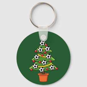 Fußball Weihnachtsbaum Schlüsselanhänger