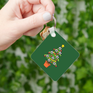 Fußball Weihnachtsbaum Schlüsselanhänger