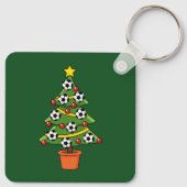 Fußball Weihnachtsbaum Schlüsselanhänger (Rückseite)