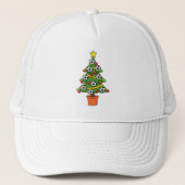 Fußball Weihnachtsbaum Truckerkappe (Vorderseite)