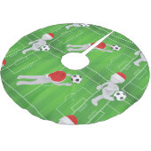 Fußball-Weihnachtsbaumrock Polyester Weihnachtsbaumdecke (Schrägansicht)