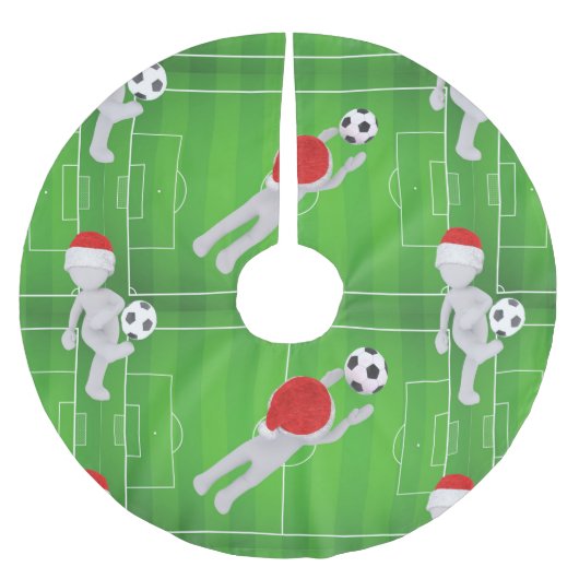 Fußball-Weihnachtsbaumrock Polyester Weihnachtsbaumdecke (Vorderseite)