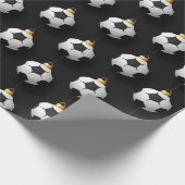 Fußball Weihnachtsdekorationen Sport Geschenkpapier (Ecke)