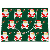 Fußball Weihnachtsfeiertag Große Geschenktüte (Vorderseite)