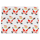 Fußball Weihnachtsfeiertag Große Geschenktüte (Vorderseite)