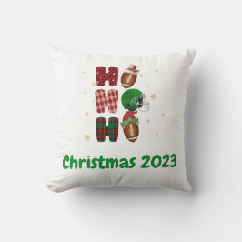 Fußball Weihnachtsfeiertag Ho Ho Ho Kissen