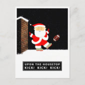 Fußball Weihnachtsfeiertag Postkarte (Vorderseite)