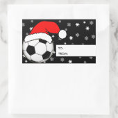 Fußball Weihnachtsgeschenk Aufkleber (Tasche)