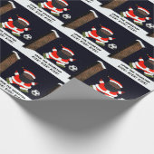 Fußball Weihnachtsgeschenk Geschenkpapier (Ecke)