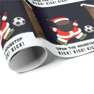 Fußball Weihnachtsgeschenk Geschenkpapier