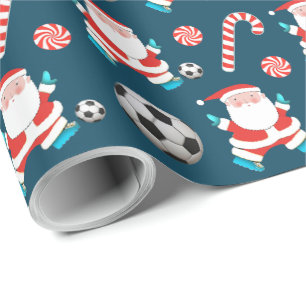 Fußball Weihnachtsgeschenk Geschenkpapier