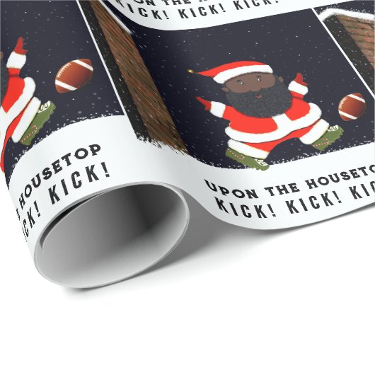 Fußball-Weihnachtsgeschenk Geschenkpapier (Rolleneckpunkt)