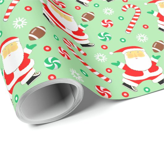 Fußball Weihnachtsgeschenk Geschenkpapier (Rolleneckpunkt)