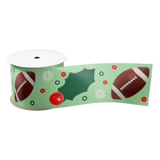 Fußball Weihnachtsgeschenk Satin Ribbon Satinband (Spule)