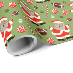 Fußball-Weihnachtsgeschenk-Verpackungspapier Geschenkpapier