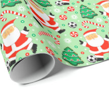 Fußball-Weihnachtsgeschenk-Verpackungspapier