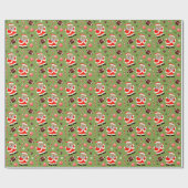 Fußball Weihnachtsgeschenk Wrapping Paper Geschenkpapier (Flach)