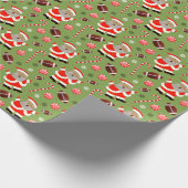 Fußball Weihnachtsgeschenk Wrapping Paper Geschenkpapier (Ecke)