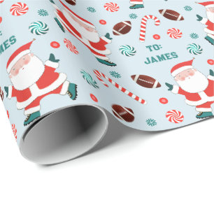 Fußball Weihnachtsgeschenk Wrapping Paper Geschenkpapier
