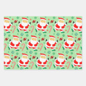 Fußball Weihnachtsgeschenk Wrapping Paper Geschenkpapier Set (Vorderseite)