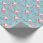 Fußball Weihnachtsgeschenke Wrapping Paper Geschenkpapier (Ecke)