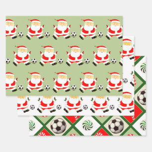 Fußball-Weihnachtsgeschenkideen Geschenkpapier Set