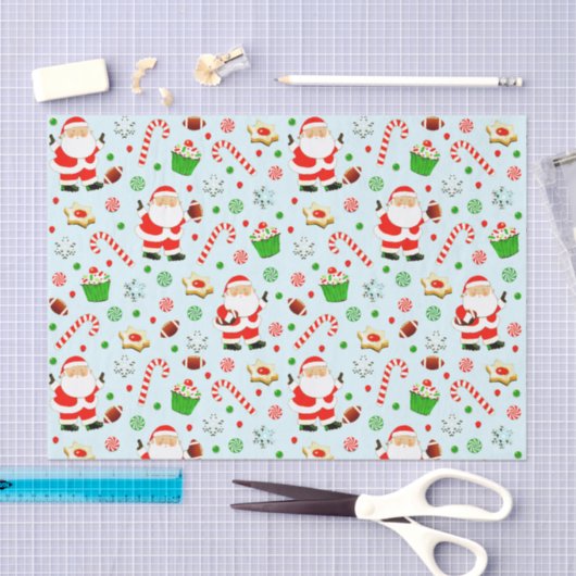 Fußball Weihnachtsgeschenkpapier Seidenpapier (Handwerk)