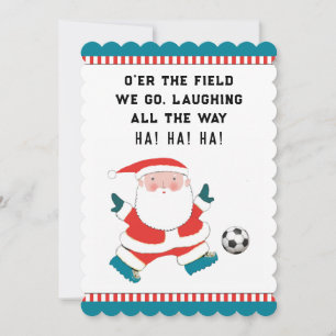 Fußball-Weihnachtsgrüße Feiertagskarte